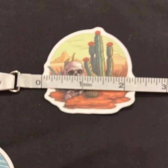 Floral skull stickers/decals. - Picture 4 of 6